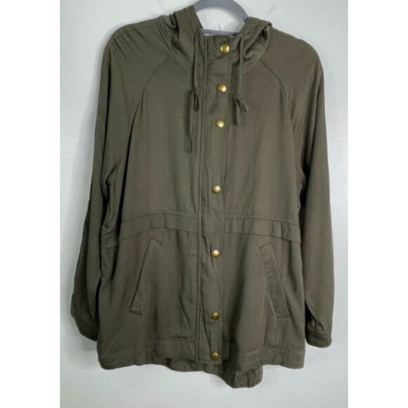 New Andree by Unit Anorak Hoodie Military Utility Jacket Women's Size Small - Picture 9 of 9